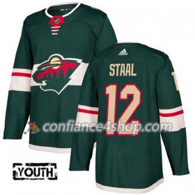 Adidas Maillot de Hockey Minnesota Wild Eric Staal 12 2017-2018 Vert Authentic - Enfant